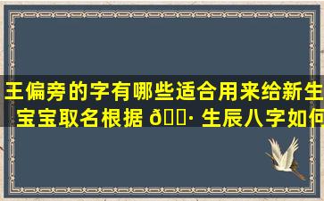 王偏旁的字有哪些适合用来给新生宝宝取名根据 🌷 生辰八字如何选择合适的字